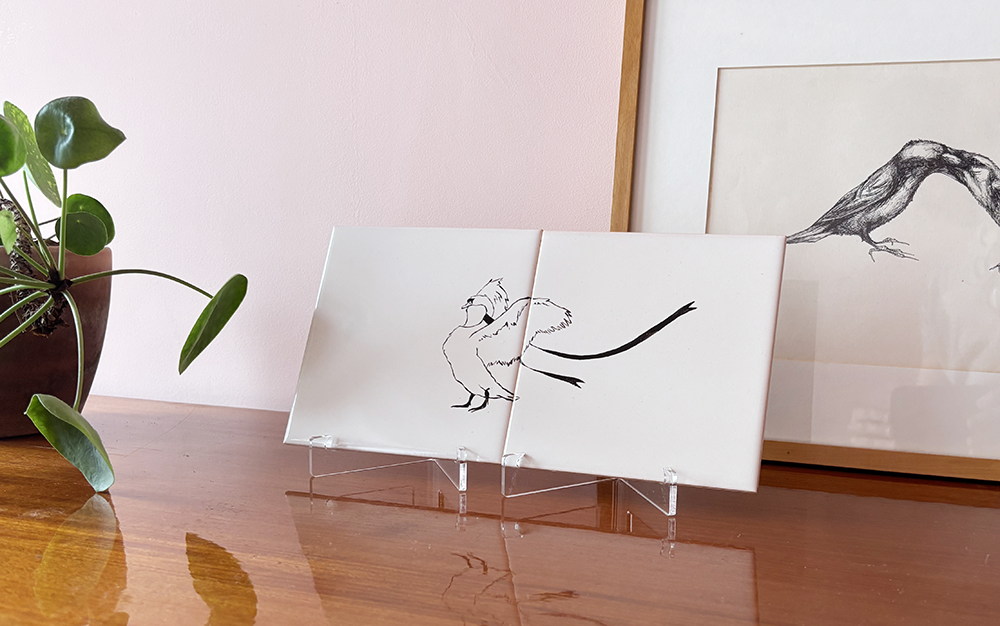 Set of Two Tile Stands